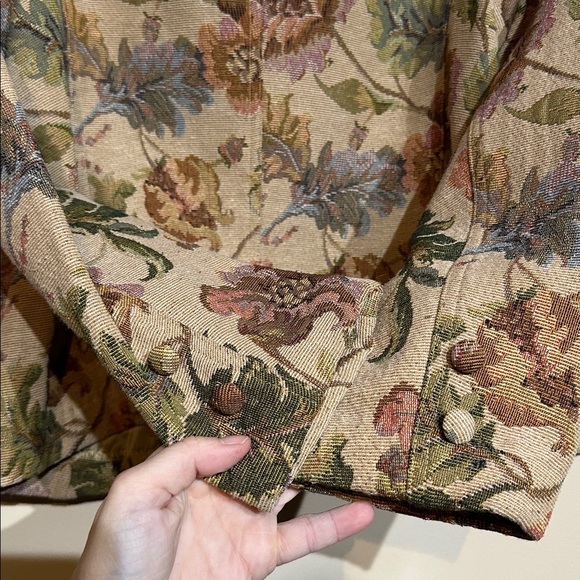 Crazy horse Vintage Floral Tapestry Blazer - Picture 4 of 5